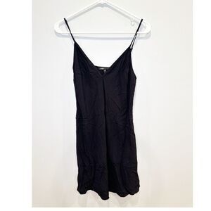 Maje mini slip dress black